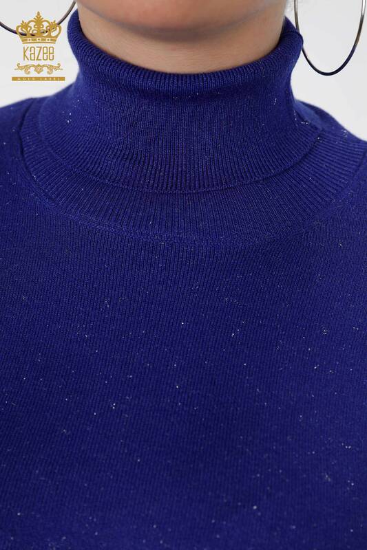 Женский трикотаж свитер оптом водолазка с люрексом базовый - 15144 | КАZЕЕ