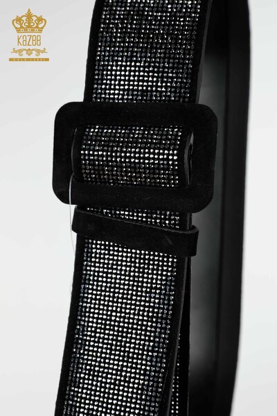 Ремень Женский Оптом Вышитый Камнем Серый - 500 | КАZEE - Kazee (1)