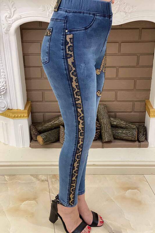 Женские брюки с леопардовым принтом оптом - 3239 | КАZEE